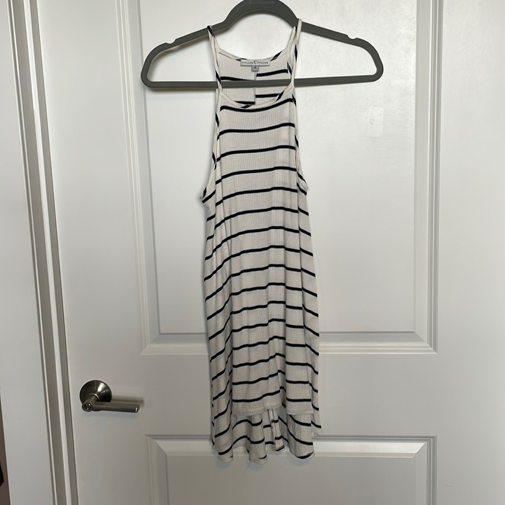 Black & white striped tunic